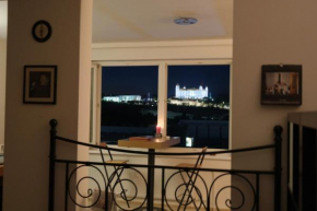 Studio with a view of the center of Bratislava
